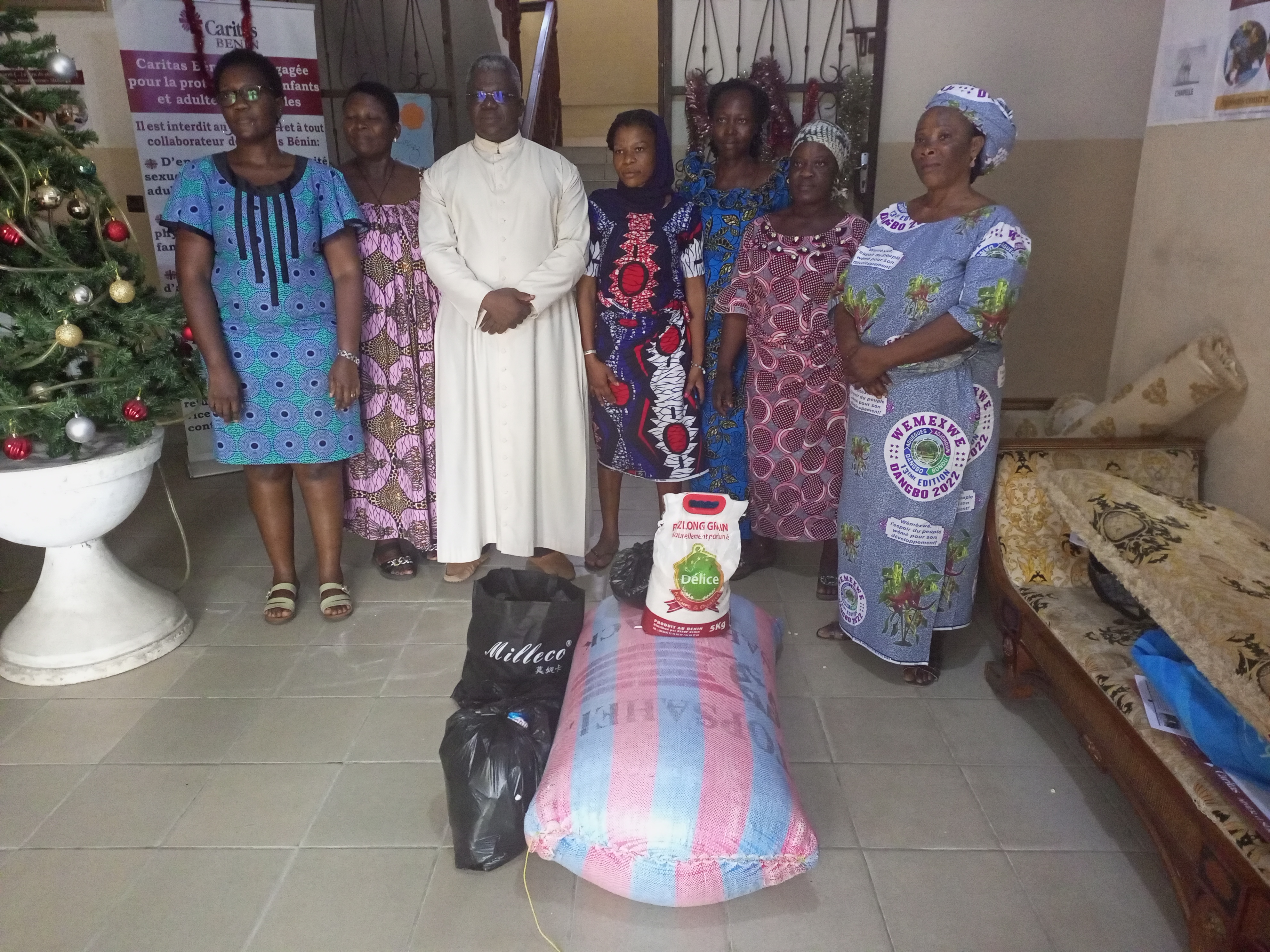 Le groupe d’intercession « Jésus-Marie » rend à nouveau
 possible  les actions de  Caritas Bénin