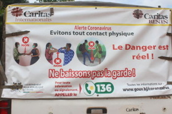 Caritas Bénin accompagne les populations béninoises à lutter contre la pandémie du Covid-19
